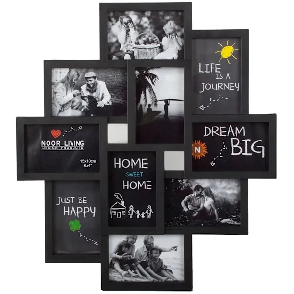 Collage Frame / Picture Frame - 10 photos Black