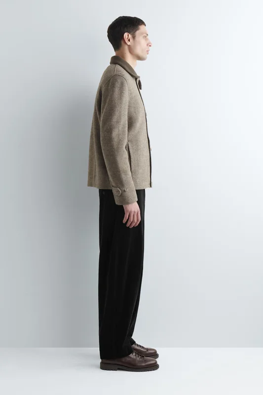 COS Men's Chunky Leather Derby Shoes in Brown