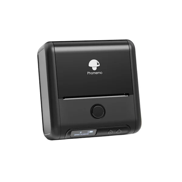 Bærbar Bluetooth termisk etiketprinter - 203dpi opløsning til detail og lager, 20-75mm etiketter, genopladelig Type-C til mobil salg og inventar Black