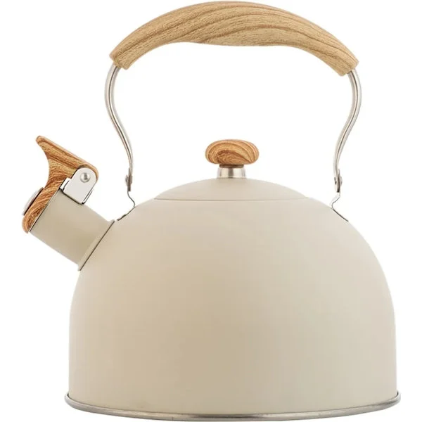 2,5L Vedenkeitin Vihillä Puu Vedenkeitin Induktio Teepannu Vihillä Vedenkeitin Teepannu Vihillä Vedenkeitin (Beige)
