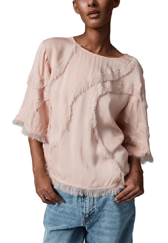 DAY Birger et Mikkelsen Tatiana - Matte Crepe T-shirts & toppar Dam Rosa 34