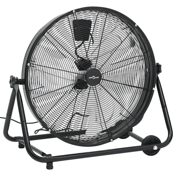 vidaXL Industrifläkt 60 cm 172,5 W svart