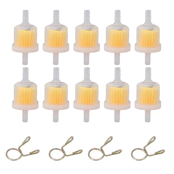 10PCS Universal Inline Bränslefilter Högeffektiva Motorcykeltillbehör för Dirt Bikes ATV:er