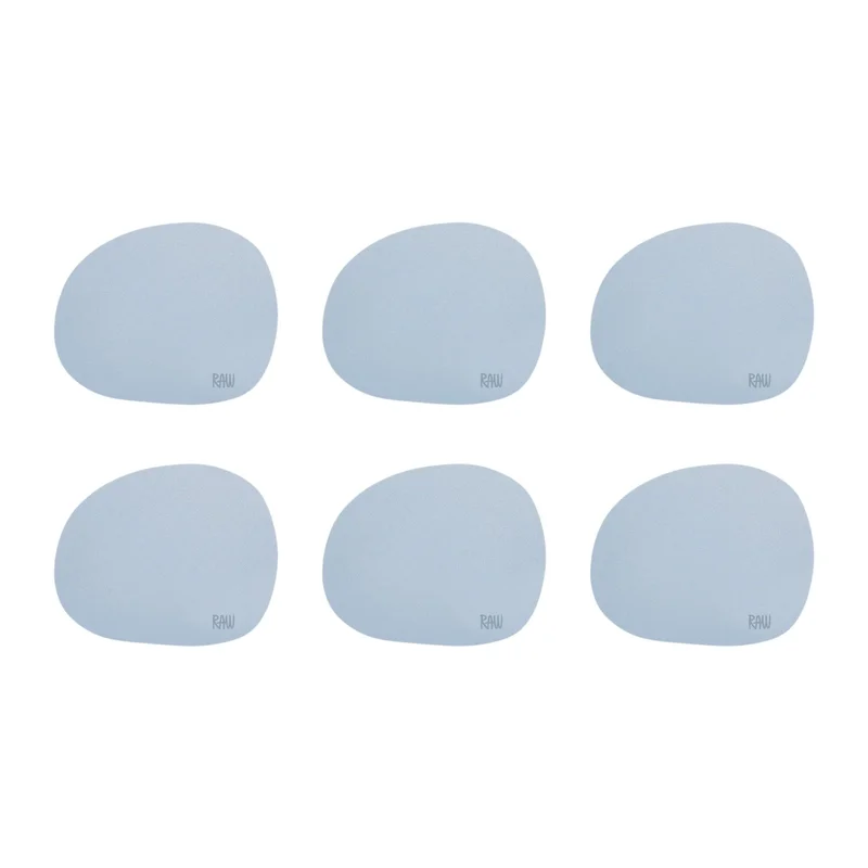 Aida RAW glasunderlägg 6-pack, sky blue | Dukning & Servering > Brickor & Underlägg > Glasunderlägg | Bagaren och Kocken