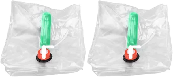 20L Foldable Food Grade PVC Water Canister, 2 Pieces Water Tanks
