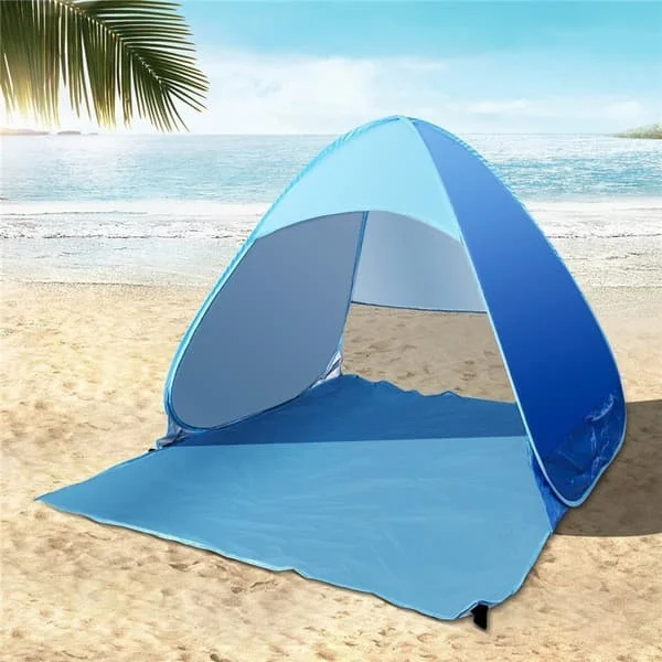 Ny med dragkedja, bärbart strandtält för utomhusbruk, anti-UV, 145*165*110CM