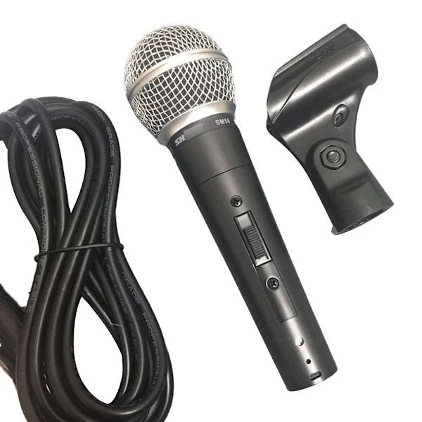 Shure SM58 Dynamic Vocal Microphone Wired Microphone With Switch With Cable Brand New