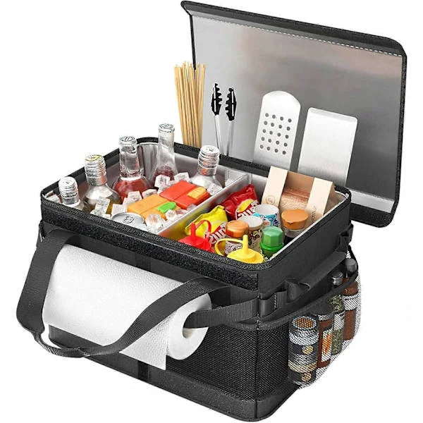 Grill Caddy Taske, Let at bære Design Kompatibel med Udendørs Grill og Camping