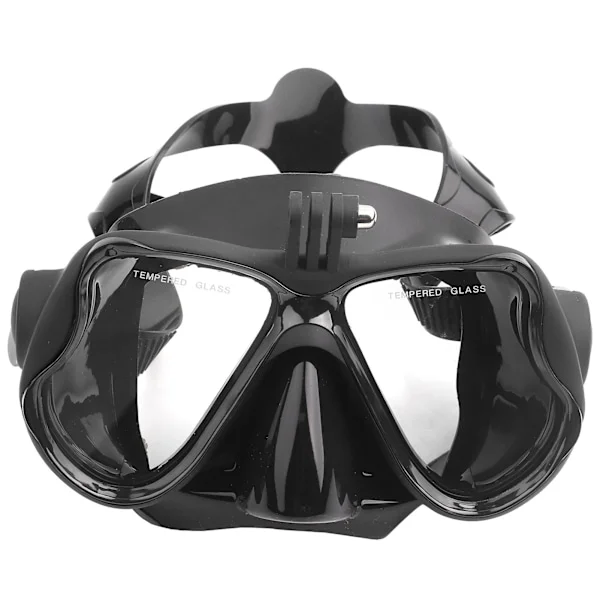 4 farver hærdet glas linse fleksibel silikone dykker ansigtsskærm til voksne