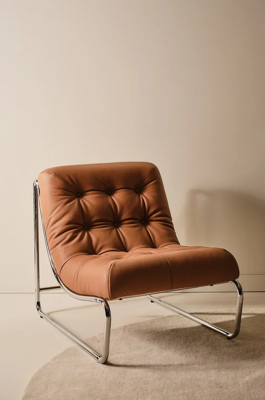 Jotex - Leren Fauteuil Bruin Bruin - GALERIA - Koop Fauteuils bij Jotex