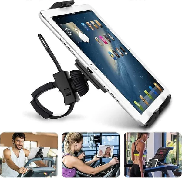 Tabletthållare, Mobiltelefonhållare, Cykel Kan Roteras 360° För Hemmatränare / Crosstrainer / Cykel / GPS-Navigation Gym, Ställ För Tablet / Iphone /