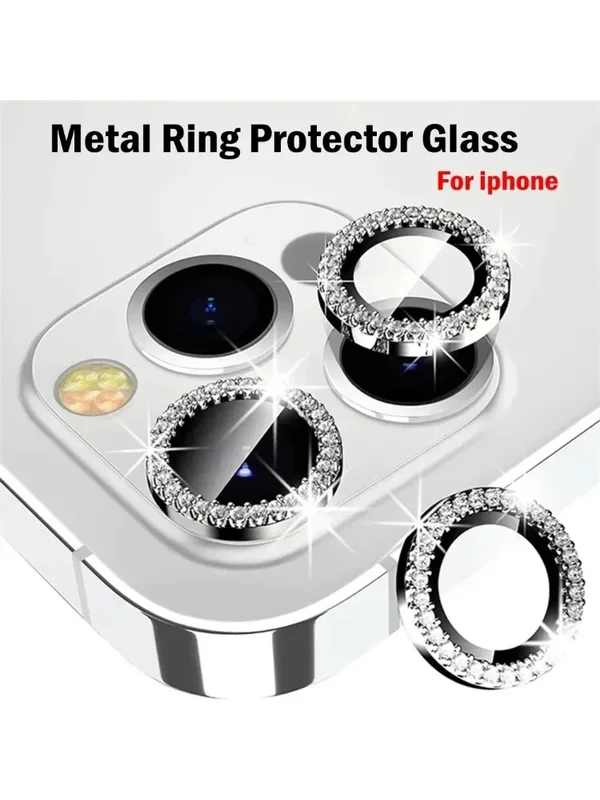 AliExpress - Glitzer-Diamant-Strass-Kameralinsen-Schutz für iPhone 17 Air 16 16Pro 15 14 Pro Max Plus 13 12 Mini 11 16Pro 13Pro 12Pro