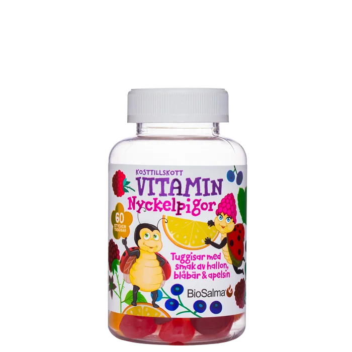 BioSalma Nyckelpiga Multivitamin 60 st tuggtabletter