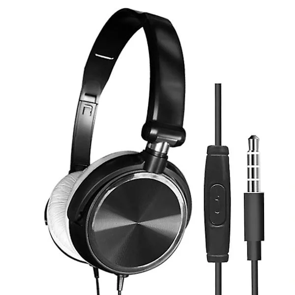 Wireless Headphones with Microphone, Over-Ear, Bass Hifi Sound, Music, Stereo Headphones for Xiaomi Sony Huawei PC (FMY) Black