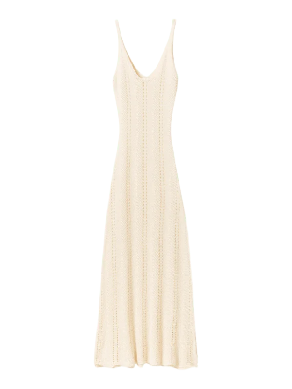 Noella N-marissa Knit Dress - Offwhite Klänningar Dam Beige XS/S