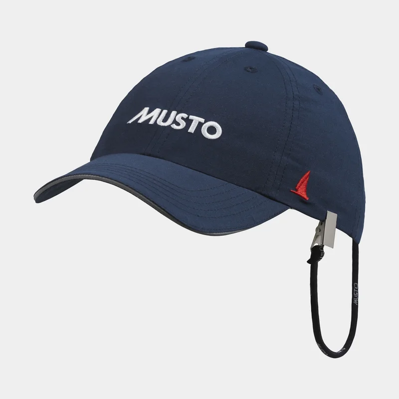Boné náutico infantil Musto Junior Essential Fast Dry Crew Cap, True Navy, One-Size