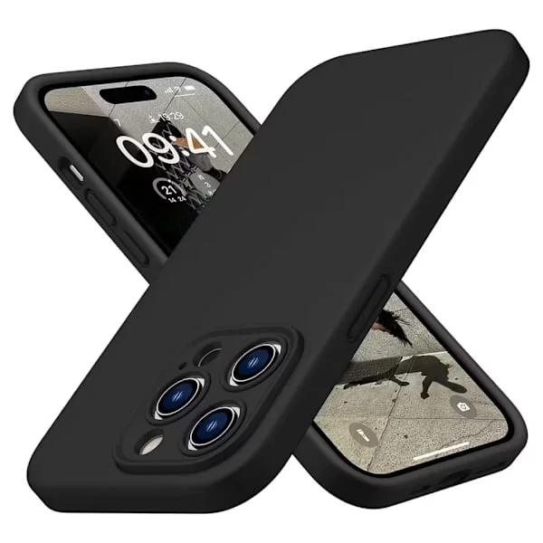 iPhone 14 Pro Max Matt Svart Skal - Extra Kamera Skydd