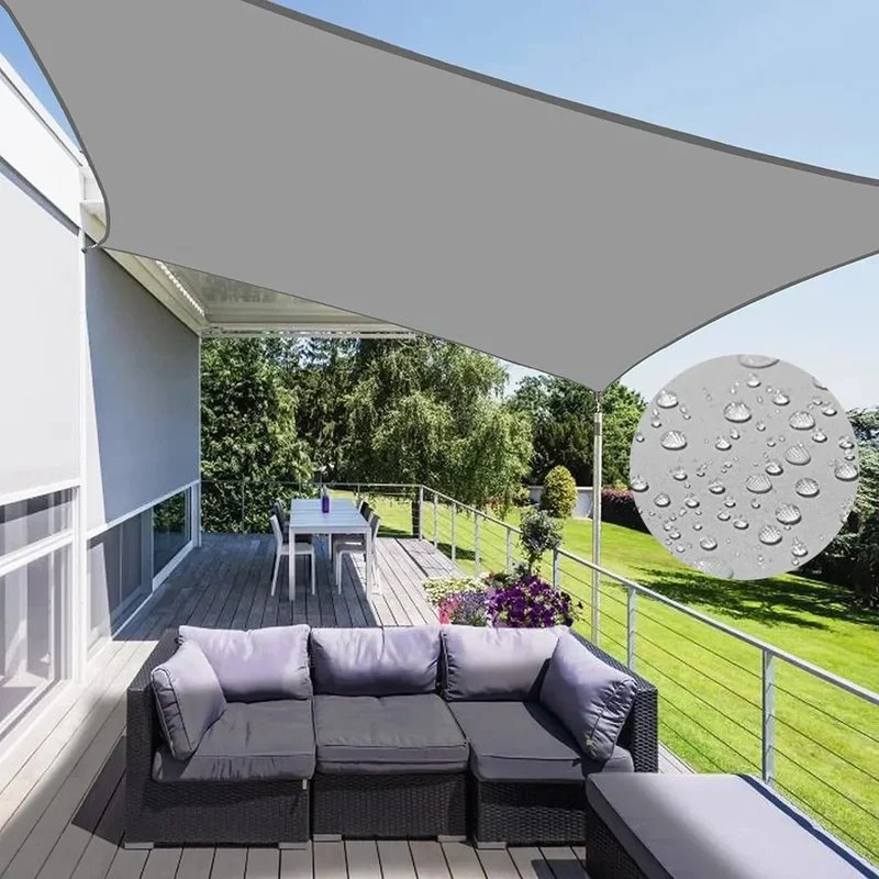 AliExpress - Voile d'ombrage extérieur, auvent imperméable et résistant aux UV en polyester 300D, auvent solaire pour terrasse, carport, cour, jardin,