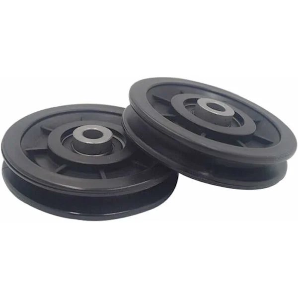 【NX】90 mm Bearing Nylon Pulley, Muscle Training Pulley, Universal Wheel Compatible with Cable Machine Gym Equipment Garage Door, Sliding Door Pulley