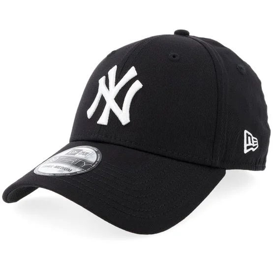 New Era - MLB Zwart flexfit Cap - New York Yankees 39THIRTY League Basic Black Stretch Fit @ Hatstore