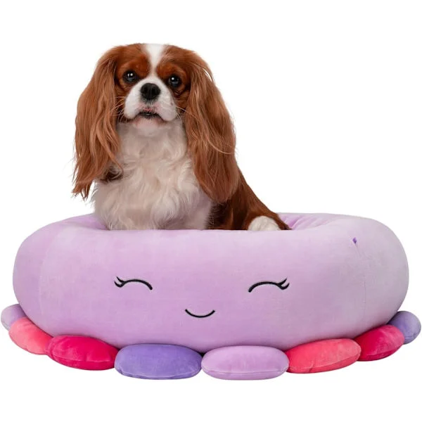 24-inch Octopus Pet Bed - Medium Ultrasoft Official Plush Pet Bed, Purple