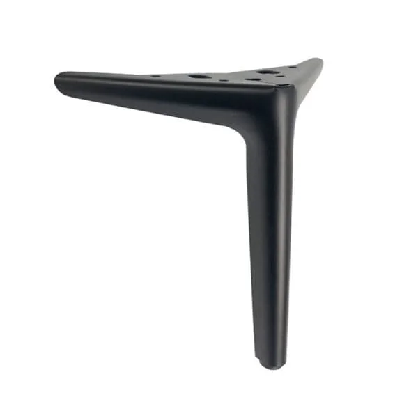 Sofaben matt svart / møbelben i metall / ben i metall / ben til sofa, seng og skap