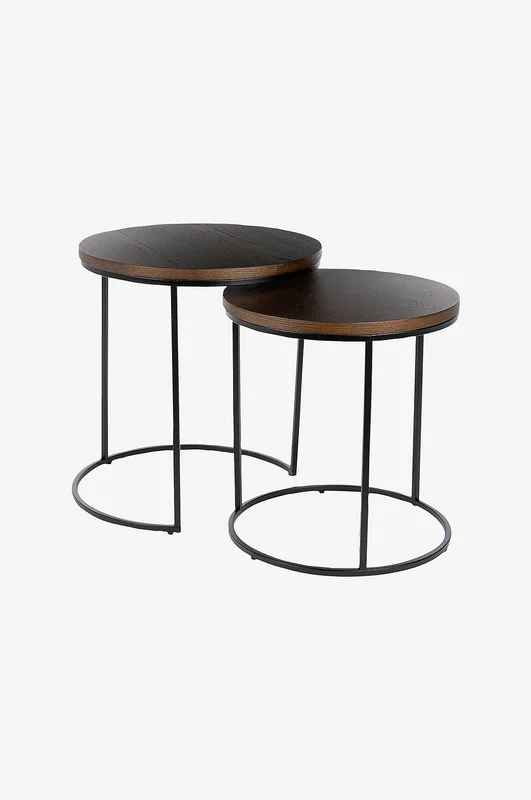 Nordic Furniture Group - Soffbord Natalie 50 set ek - Brun - Soffbord - Från Homeroom
