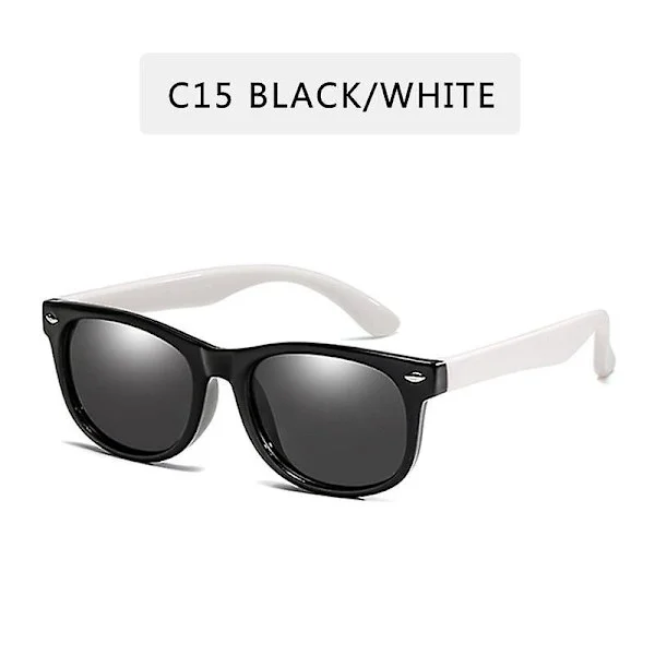 Solglasögon pojkar flickor baby fashion solglasögon glasögon barn nyanser gafas uv400 glasögon(Vit,C15)