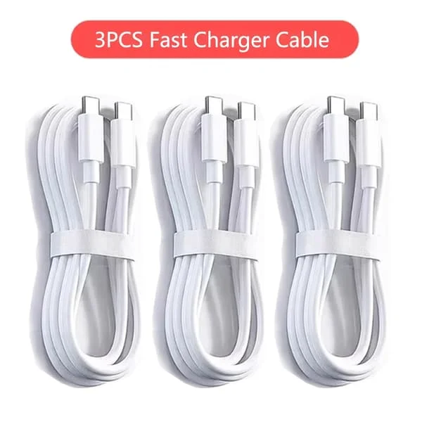 NNBILI 3st Universal 100W Snabbladdare USB C Till Typ C Snabbladdningskabel Datakabel Sladd För Samsung HUAWEI Xiaomi USBC Kabel