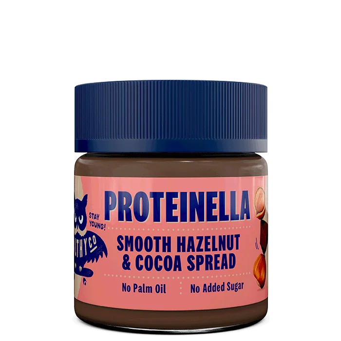 Nøddesmør Healthyco Proteinella, 200 g, Hazelnut - Bodyman.dk