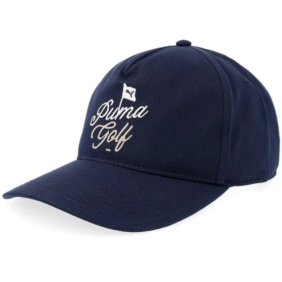 Puma - Blå adjustable Caps - Flagstick Navy A-Frame Adjustable @ Hatstore