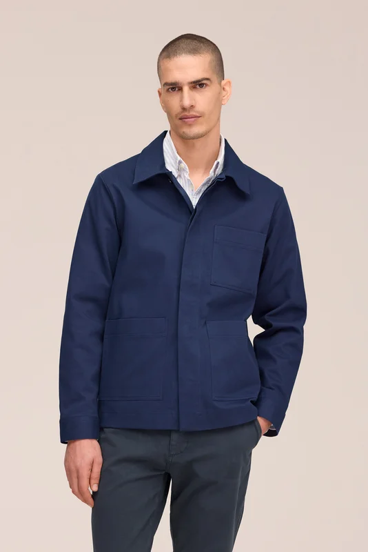 NN.07 Gabe Overshirt Herre Blå