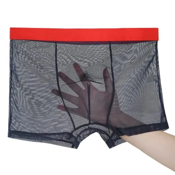 Herre Undertøj Herre Ultratynde Gennemsigtige Boxershorts Herre Mesh Underbukser Homme Underbukser Boxer Komfortable Herre Underbukser AB199 AB199