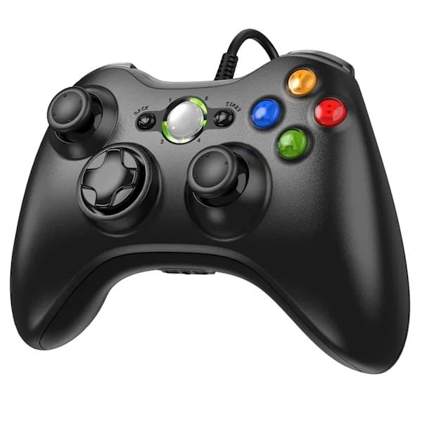 X-Box 360 Controller Kabelforbundet, Gamepad Controller med Kabelforbundet USB til Microsoft X-Box 360 & Slim Konsol og PC Windows XP/7/8/10, med 