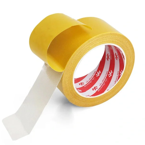 1 rulle dubbelhäftande tejp kraftig, 50mm×50m, universell stark väggtejp med hög vidhäftning och glasfibernät