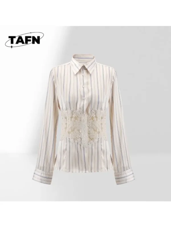AliExpress - Damen-Hemd mit Knöpfen, Farbblock, lässige Bluse, Damen-Business-Hemd, Umlegekragen, Arbeitskleidung, Bluse AJ2801