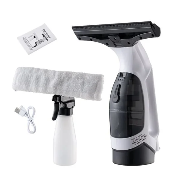 Cordless Window Cleaner, Portable Electric Window Cleaner with Sprayer and Microfiber Cloth, Suitable for Windows