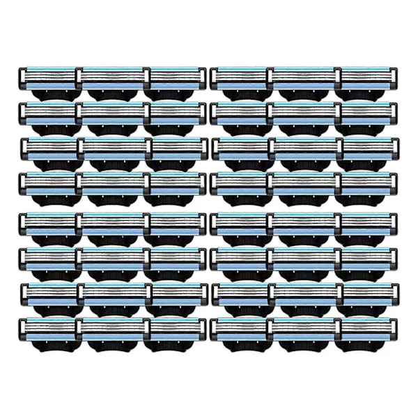 48 STK Barberblader Refiller, Manuelle Mach 3 Blader Refiller for Gillette Mach 3 Herre Barberblad Refiller