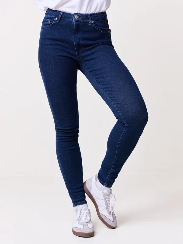 MATCH - Sophia jeans - Va Vite - Str. XXL30 - Dame - Bukser & Jeans - Blå - 92% Bomull, 6% Elastisk polyester og 2% Elastane