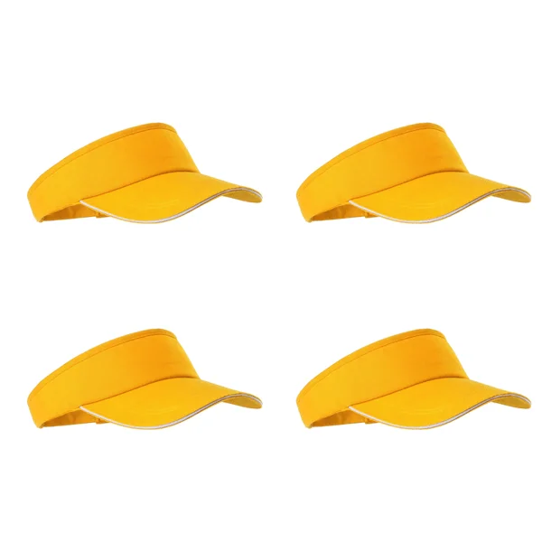4 st justerbara unisex solskydd keps sport golf tennis andningsbar keps hatt gul
