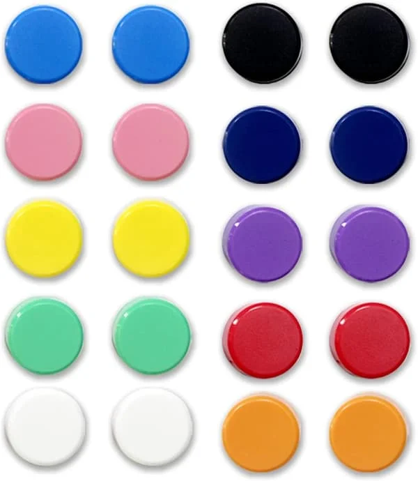 Whiteboard Magneter 20 Kylskåpsmagneter Kylskåpsmagnet Starka Magneter Kompakta Whiteboard Magneter Mini Söta Magneter Självhäftande Magneter (10