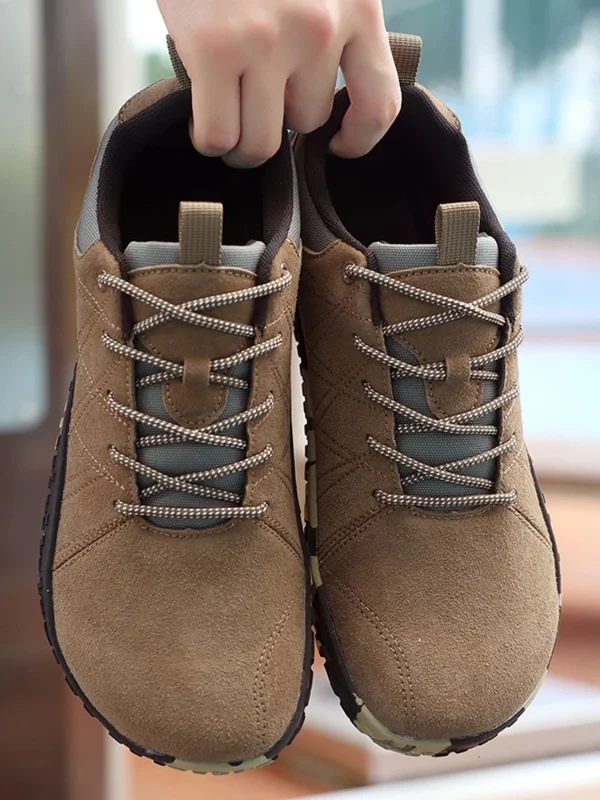 AliExpress - Chaussures en cuir suédé tissu PU chaussure à bout large chaussure de randonnée antidérapante vêtements de travail chaussures de sport 
