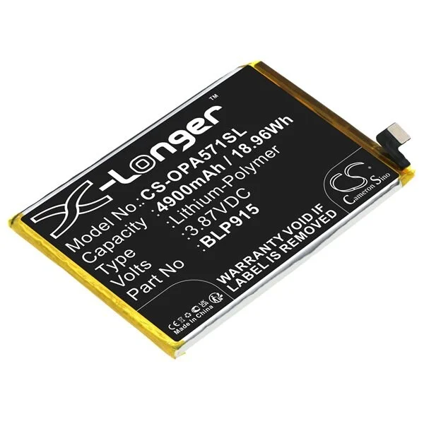 Batteri for smarttelefon, mobil for OPPO A57 5G, A57 5G 2022, PFTM20