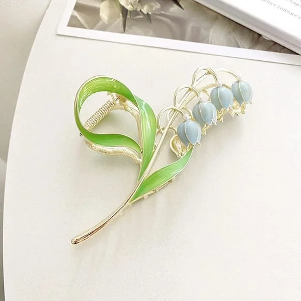 Lily of the Valley Hair Clips, Orchid Hair Clips, Metal Flower Hair Clip, Lily of the Valley Hair Clip for Hair Styling