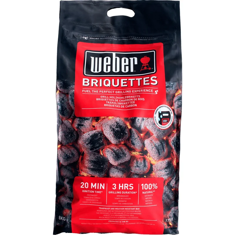 Weber Briketter 8 kg | Utematlagning > Grillkol, briketter & träpellets > Grillbricketter | Bagaren och Kocken