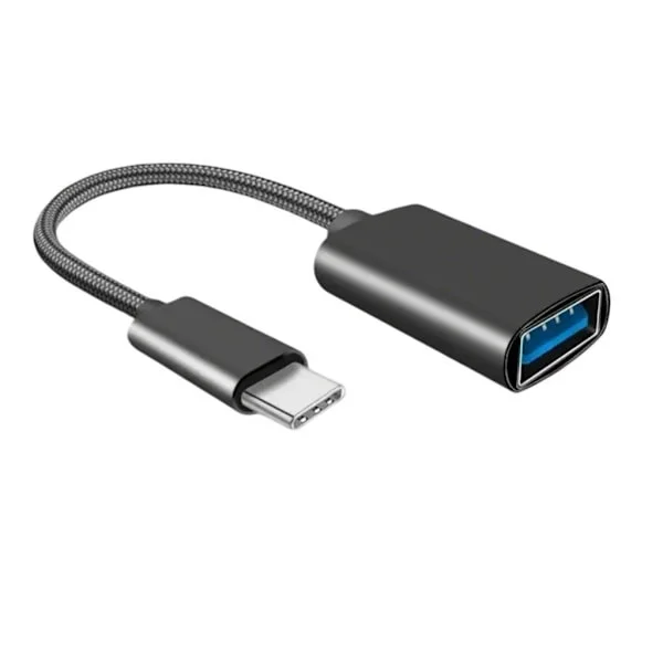 Kannettava USB OTG -kaapeli tableteille ja puhelimille mahdollistaa USB-laitteiden liittämisen USB Type C / USB 5Pin -ulostulolla