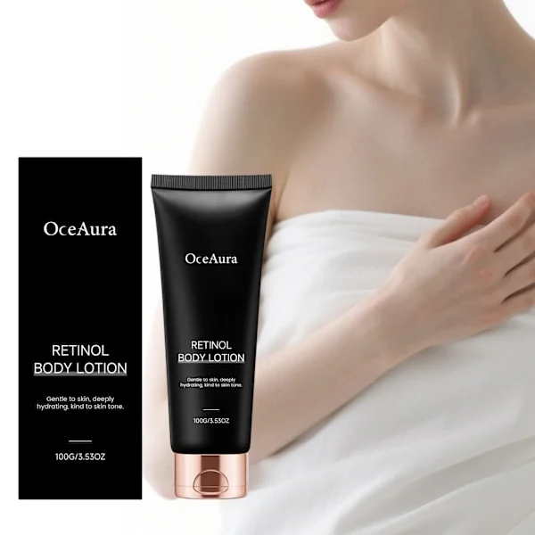 OCEAURA Retinol Body Lotion är en mild, återfuktande och uppfriskande daglig kroppslotion.
