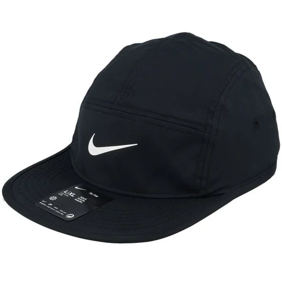Nike - Schwarz 5panel Cap - Fly Cap Black/White 5-Panel @ Hatstore