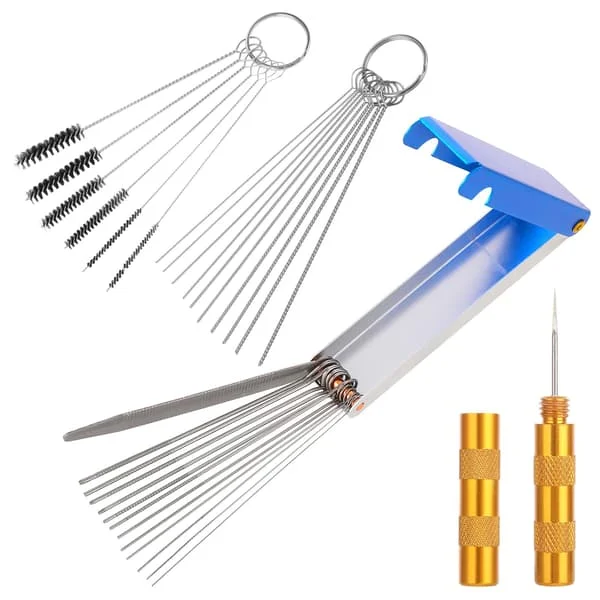Carburetor Jet Cleaning Kit, Torch Tip Cleaner for Cleaning Motorcycle, ATV, Moped, UTV, Welder, Carburetor, Chainsaw, Spray Guns,.