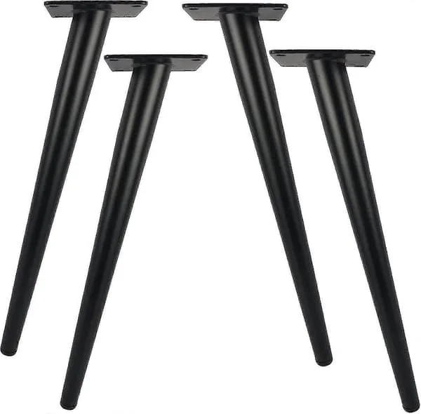 4-pack 30 cm Long Metal Furniture Legs for Modern Furniture Dresser Cabinet Desk Chair Ottoman Replacement Furniture Support Legs 800 kg Capacity